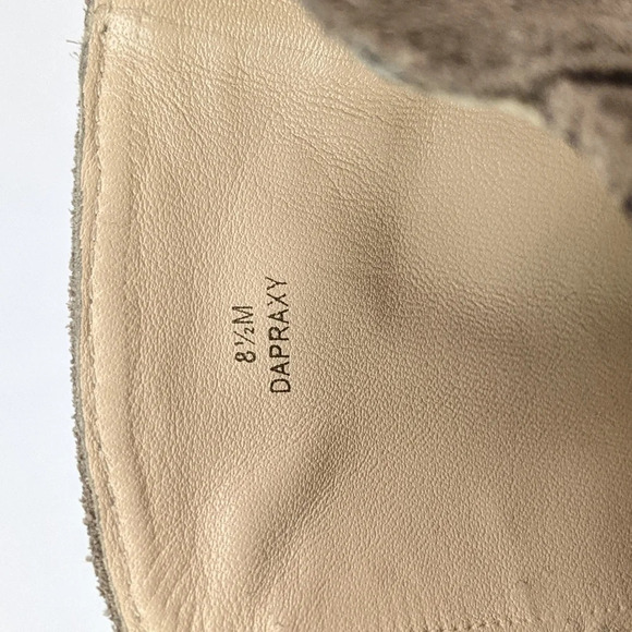 Joan & David Dapraxy Taup Heeled Ankle Boots Booties Metallic Snake Skin 8.5 M - Picture 10 of 12